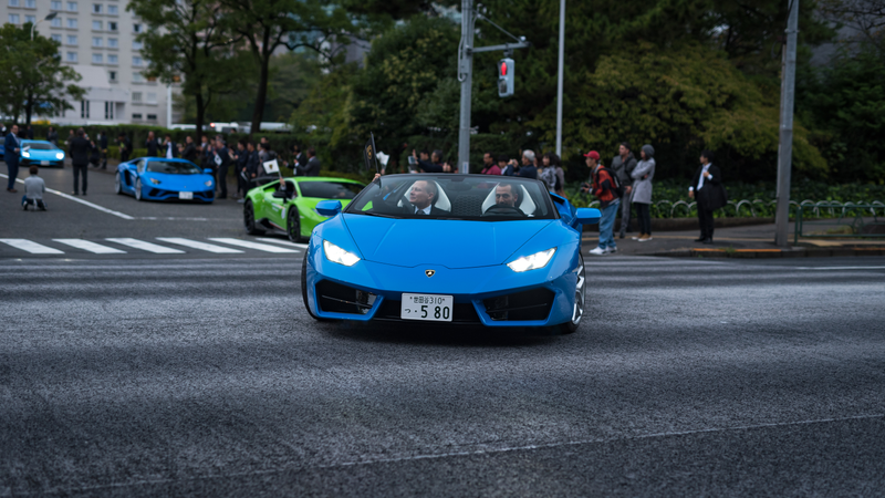 Illustration for article titled Japan's Lamborghini Day Is Delightfully Colorful